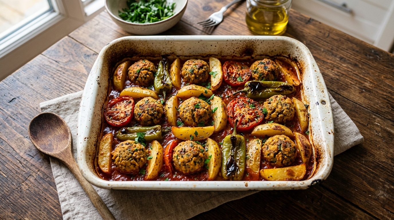 Vegan Anne Köftesi & Patates
