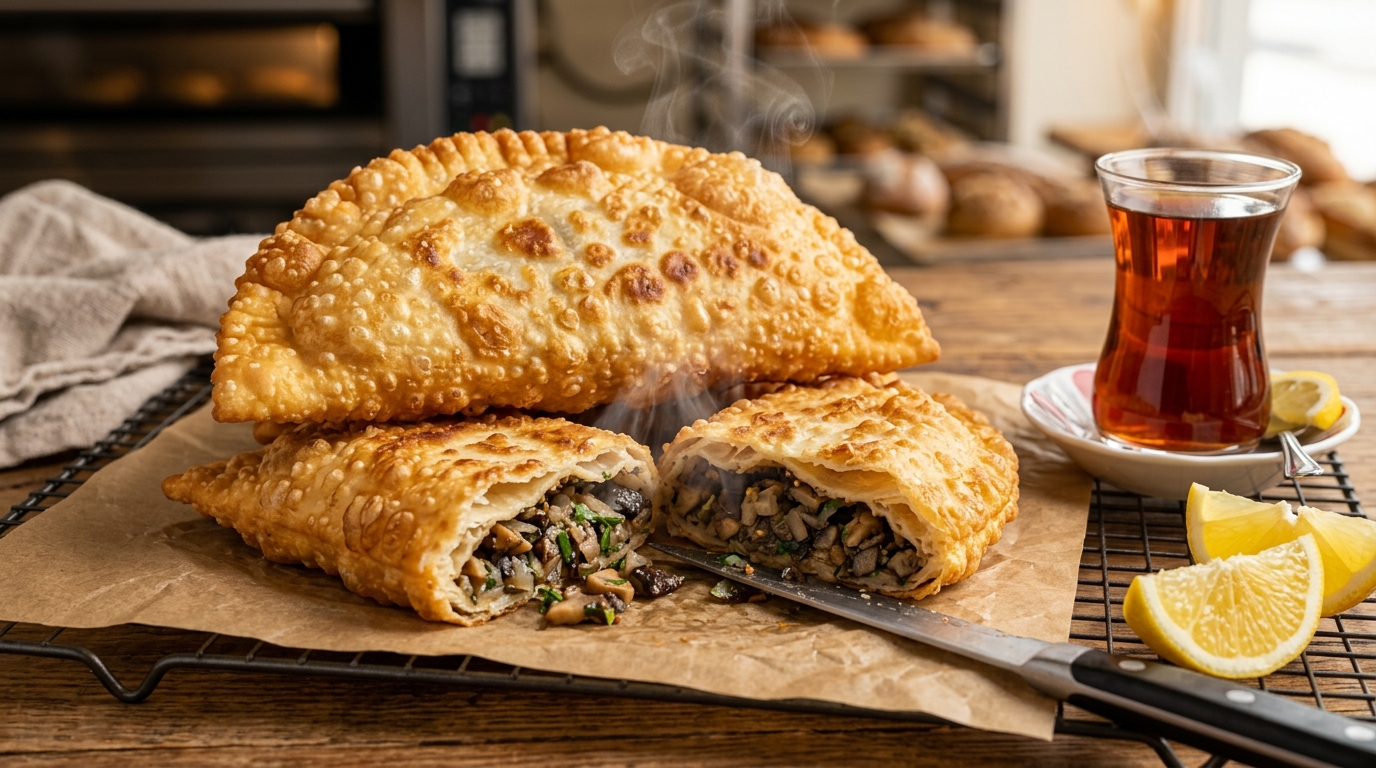 Vegan Çıtır Çiğbörek (Cheburek)