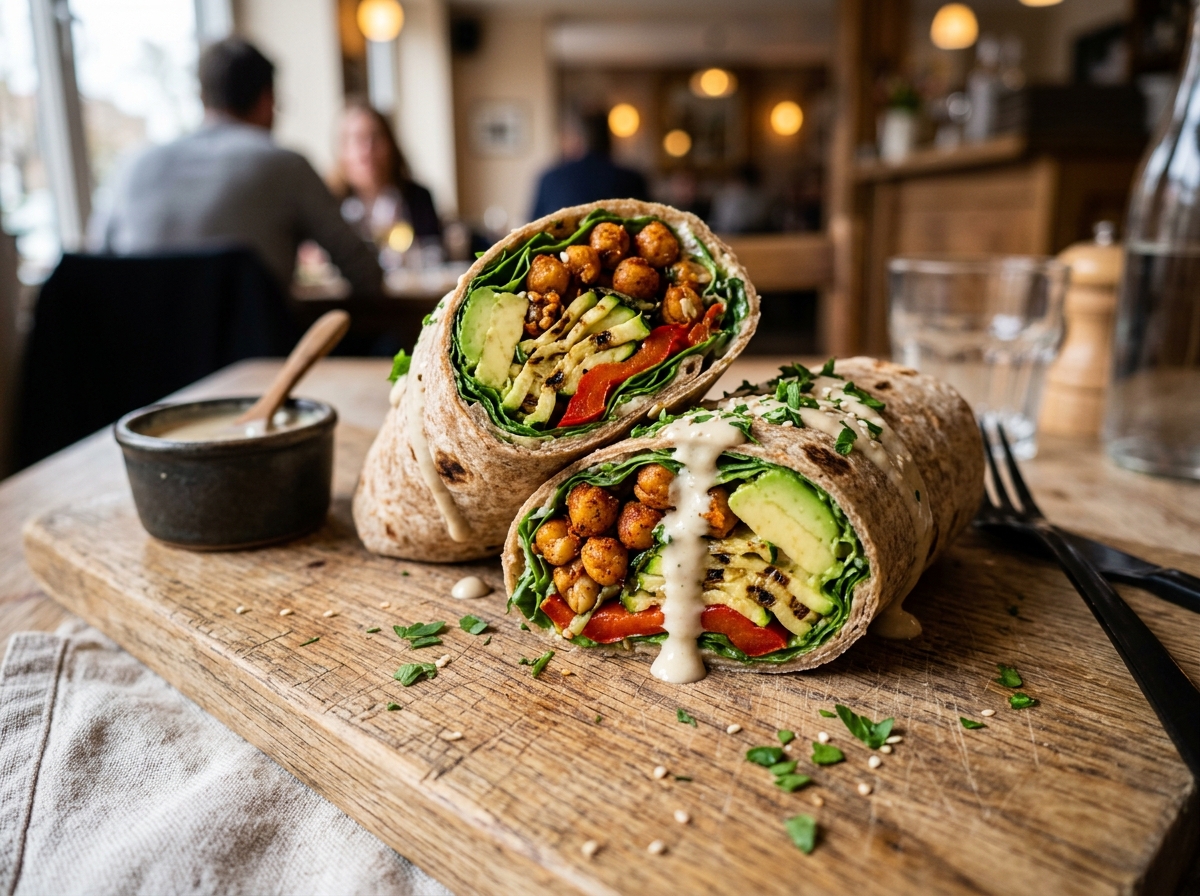 Vegan Fırın Sebzeli Dürüm