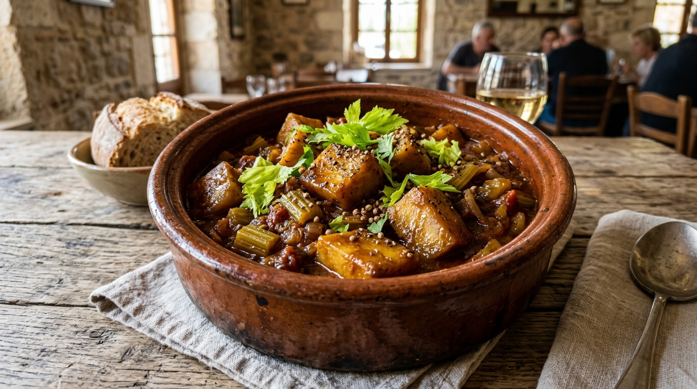 Vegan Kıbrıs Kolokas Yemeği (Taro Root Stew)