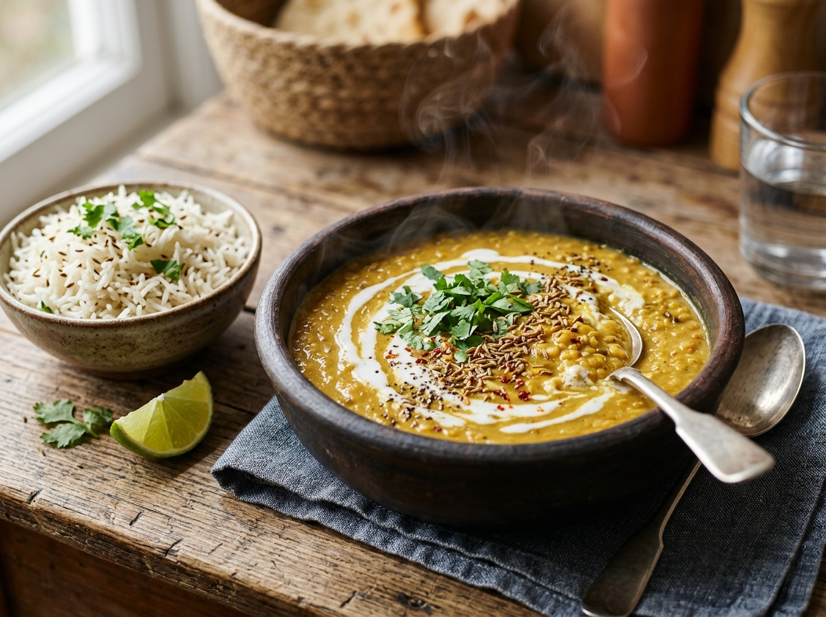 Vegan Kırmızı Mercimek Köri